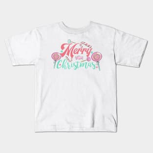 Merry Christmas lollipop Kids T-Shirt